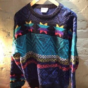 Vintage starburst Hong Kong sweater